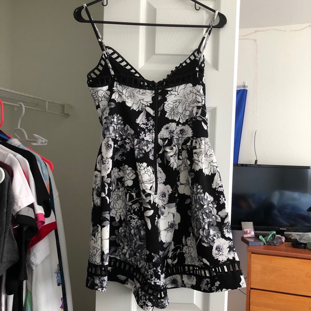 Black and White Dressy Romper